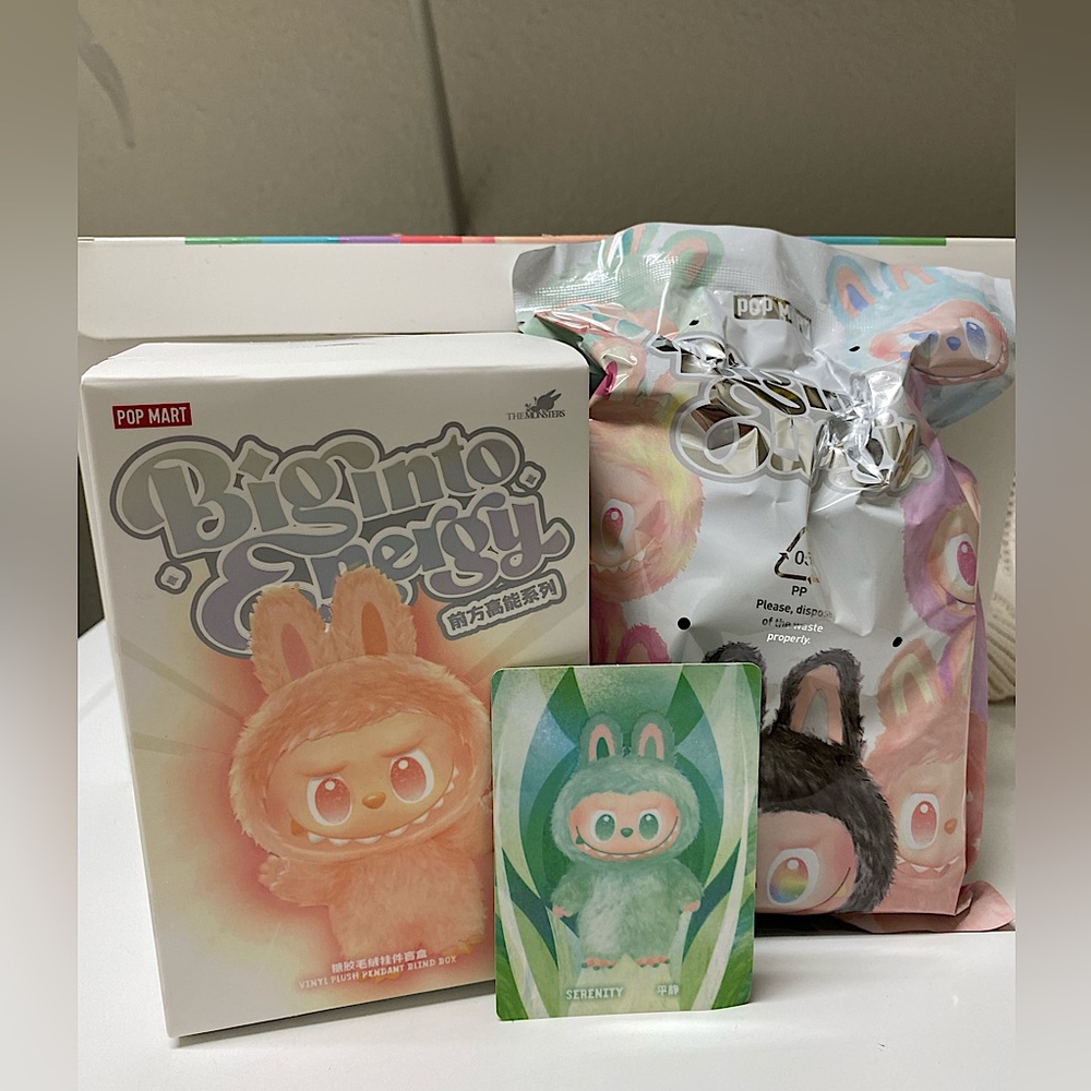 THE MONSTERS Big into Energy Series-Vinyl Plush Pendant Blind Box